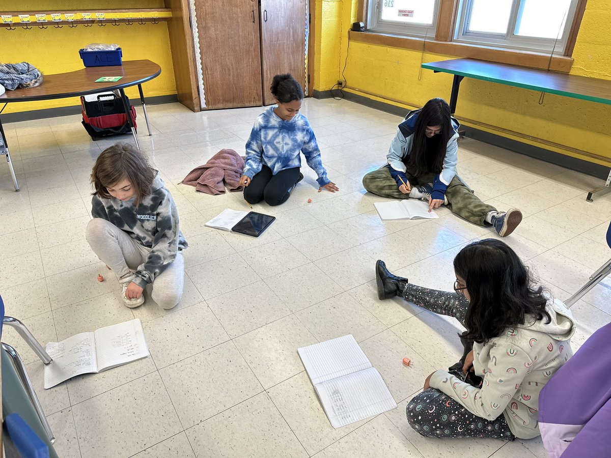 ms_tittler's tweet photo. Fifth graders are practicing collecting data and analyzing the possible inaccuracies in the production of their dreidels today.  Should we play with the dreidels weighted toward gimel or with a more even distribution? Only data (and time) will tell! @polk_street @OFFICIALFSUFSD https://t.co/kqhlDh5uXG