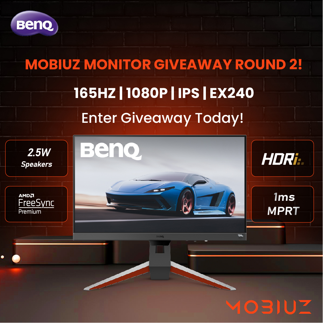 MobiuzGaming's tweet image. 🎁HOLIDAY SEASON GIVEAWAY ROUND 2!🎁 

GIVING AWAY our MOBIUZ #EX240 Gaming Monitor! 

How To Enter:
1. FOLLOW US
2. TAG 2 FRIENDS
3.🔁THIS POST

THE WINNER WILL BE ANNOUNCED HERE ON 12/28!

EX240: benqurl.biz/3WuQ6qK

#MOBIUZ #BenQ #165Hz #IPS #1080p #HDRi #GamingMonitor