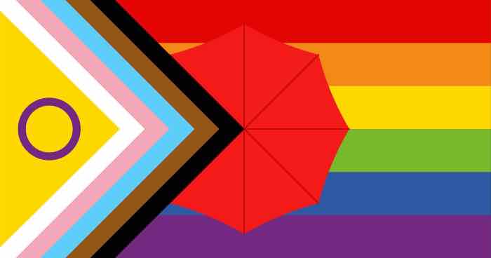 Gay Brasil - apresentado pelo mapa de pegação BKDR on X: ""Nova" bandeira  LGBT não durou nem um mês. Guarda-chuva vermelho foi colocado para incluir  profissionais do sexo: https://t.co/ulQa0K02Bf https://t.co/maYR87sicn" / X
