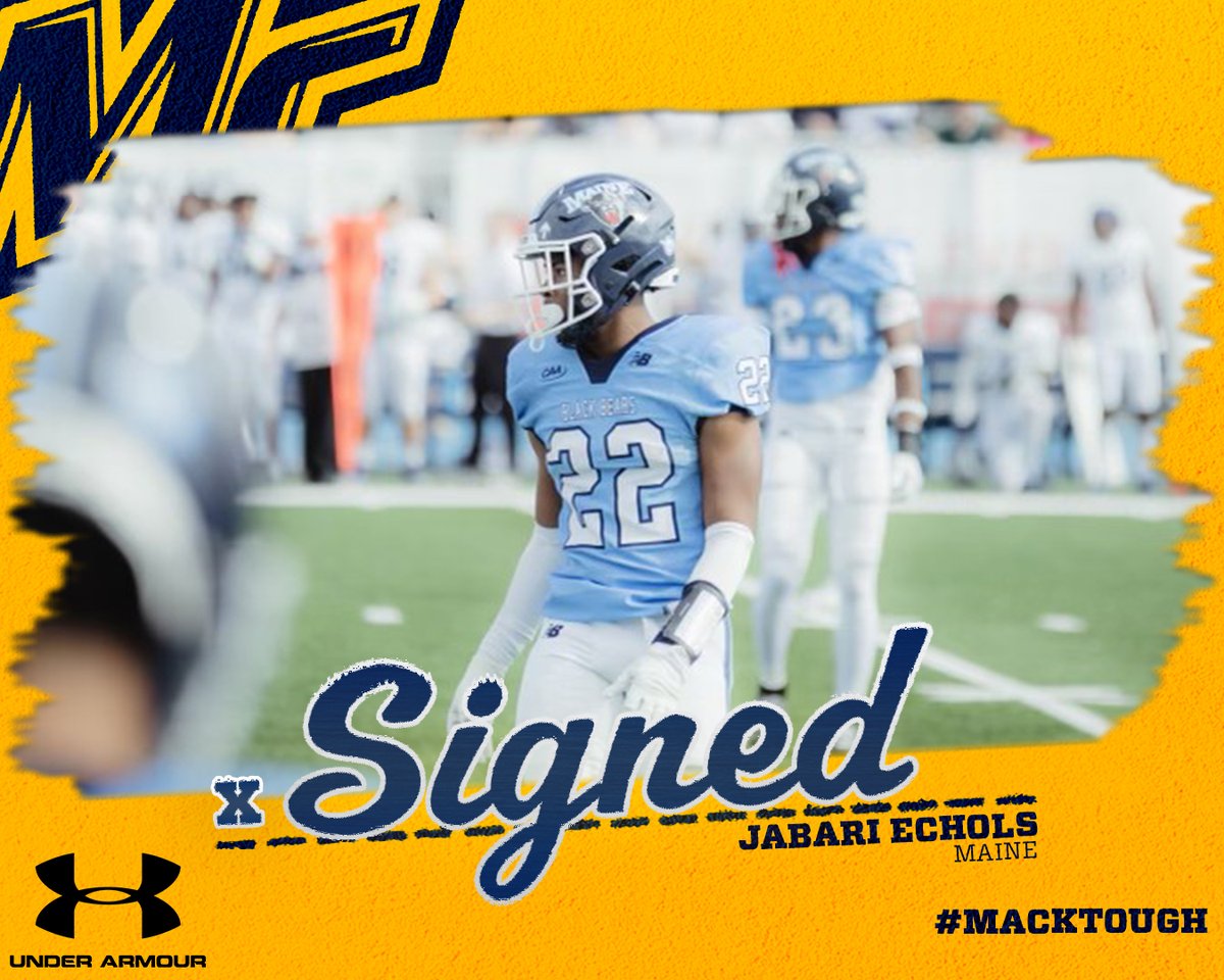 Merrimack_FB's tweet photo. Long cover corner who is ready to strap up for the #WalkdownGang #DBU #MackTough https://t.co/v8LH34DHJ7