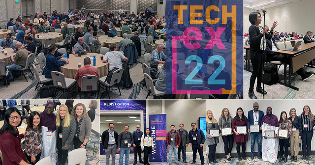 Internet2's tweet photo. More than 650 attendees gathered at #TechEX22 with 115 talks, 5 tracks, 33 working meetings, 11 workshops, 3 social gatherings, &amp; hallway conversations we’ve missed since 2019! View upcoming events including Community Exchange 2023, and more. https://t.co/jHImLojBYl #SpeedRead https://t.co/XqqOtHfU6z