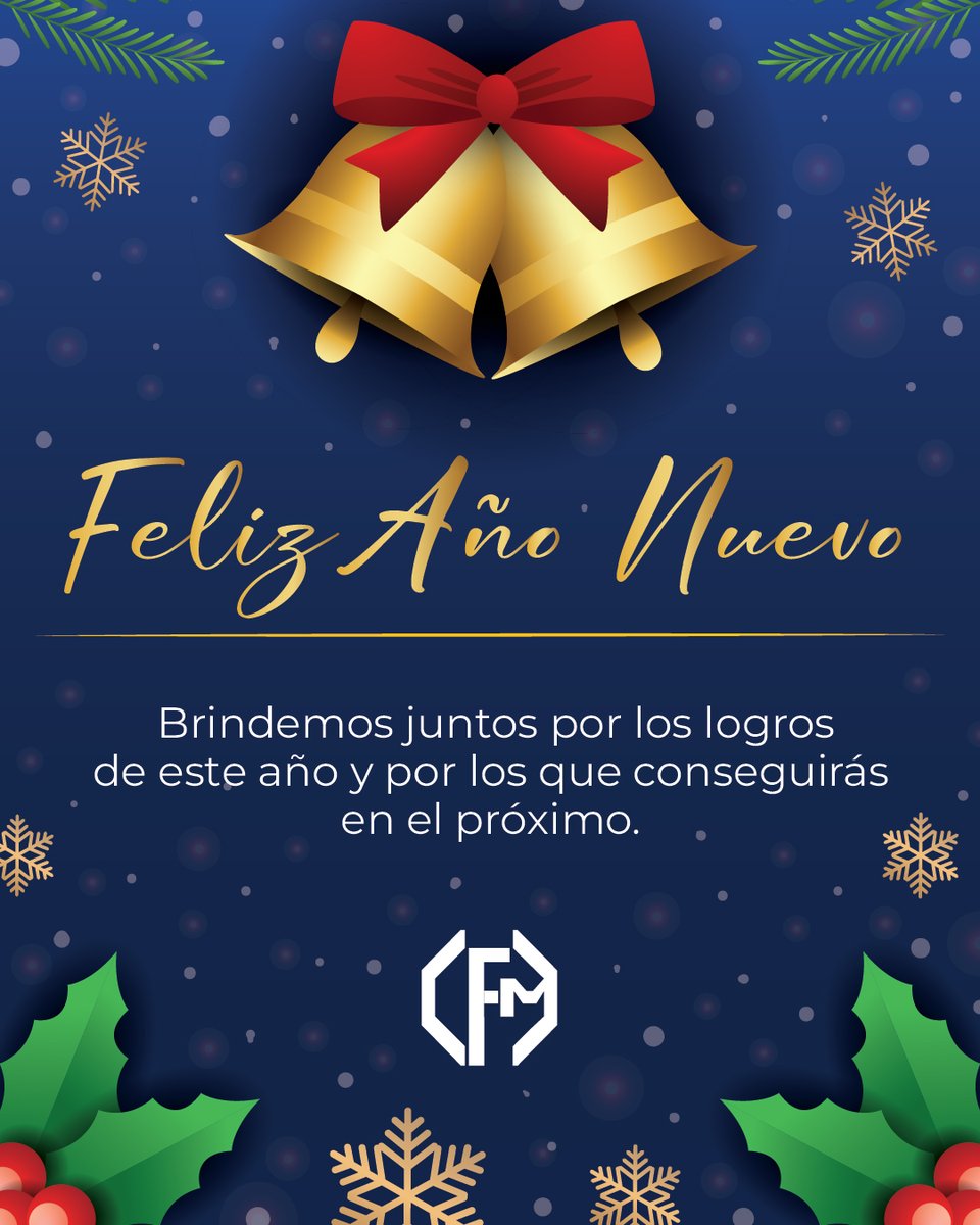 Colegio Fiscal de México, les
desea...

✨🎉 🎆 Feliz Año Nuevo 🎆🎉✨

¡Hagamos del 2023 el año de tus éxitos profesionales! 🎓

#FelizAñoNuevo #añonuevo #nochevieja #ENERO2023 #findeaño #colegio #fiscal #FelicesFiestas #Felicidades #Cursos #Seminarios #Diplomados