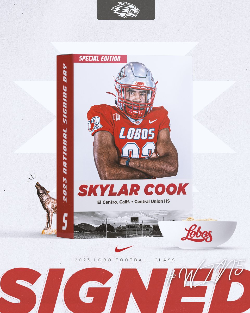 Get you a high school senior at safety that looks like a college senior.  We just did that!!! Welcome to the Lobo Family Skylar Cook!!! Lobo fans will love seeing <a href="/_skylarcook/">Skylar Cook</a> fly around University Stadium!!!!

#GoLobos | #NSD23 | #WIN5