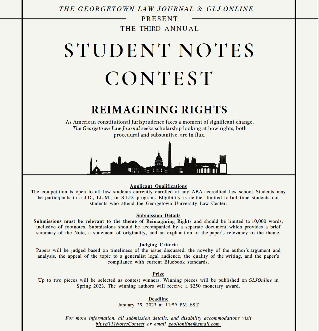 The Georgetown Law Journal tweet media