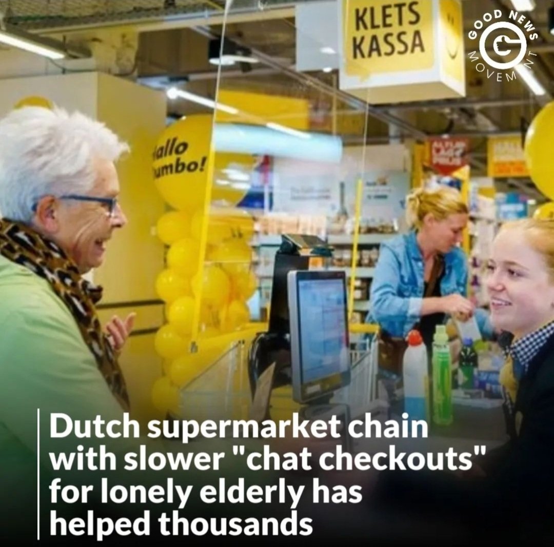 Jumbo, a Netherlands-based supermarket chain with over 700 stores, introduced a Kletskassa in 200 of its locations, which translates to “chat checkout,” a special lane for customers who are not in a rush &amp; could use a little talk with the cashier.