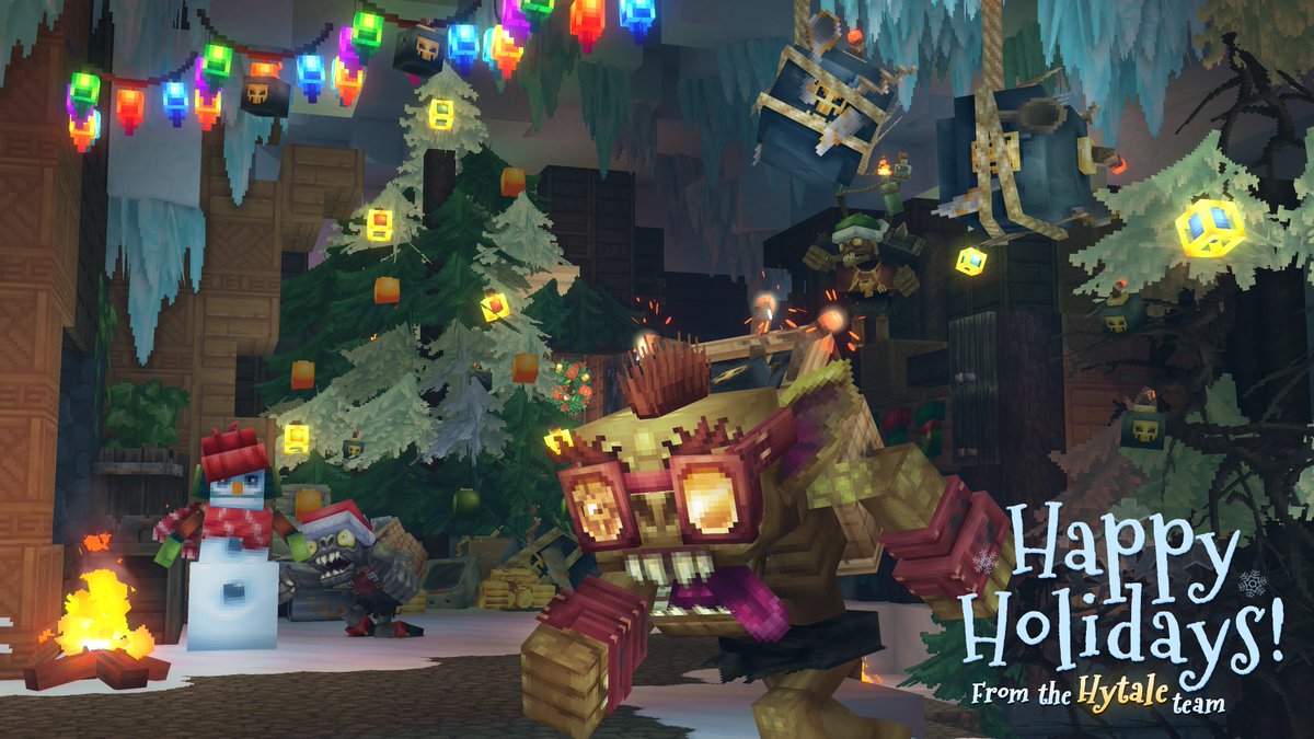 Happy holidays from the Hytale team (and our goblins!) 🎁💣 #Hytale