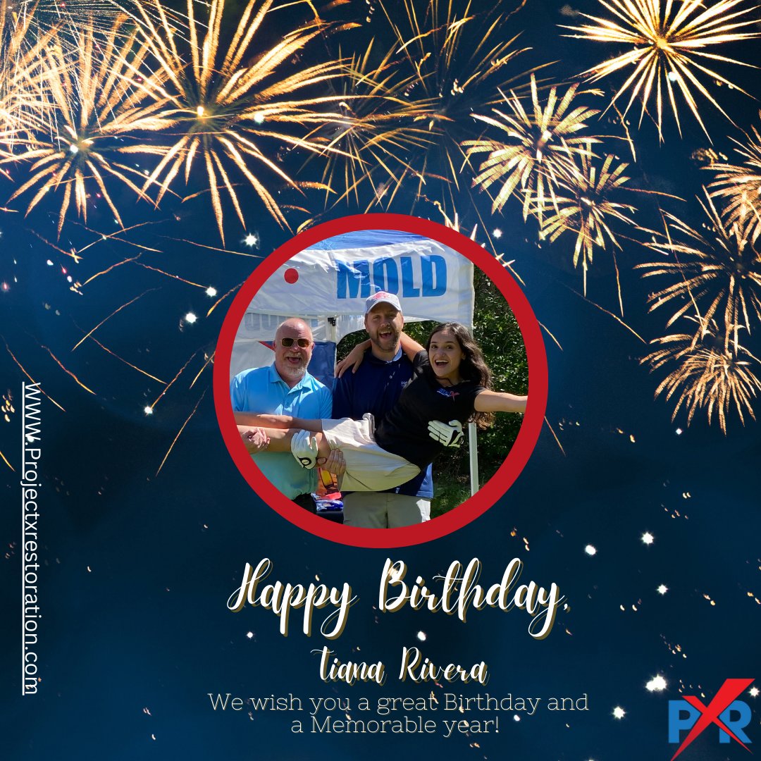 PXRestoration's tweet photo. We wish Tiana Rivera a fantastic birthday! We are so thrilled to have you on the team!
.
.
.

#familyownedcompany #birthdaygirl #waterrestoration #fire #fastrespons  #emergencyservices #restoration #family https://t.co/7i84QMpDSp