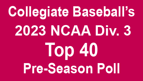 CBNewspaper's tweet photo. Salisbury ranked No. 1 in CB's 2023 NCAA Div. 3 Pre-Season Poll with 7 position player starters back along with 9 key pitchers. For the rest of the top 40, go to: https://t.co/Y0vQAXcPmG
@SalisburyBB https://t.co/MZe4IZDntb