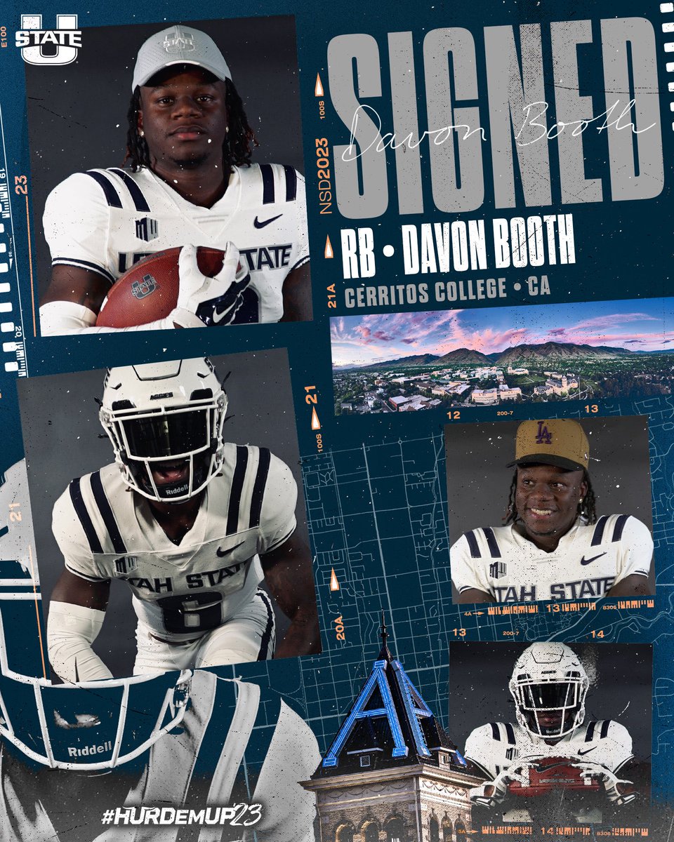 USUFootball's tweet photo. 𝗢𝗙𝗙𝗜𝗖𝗜𝗔𝗟𝗟𝗬 𝗔𝗡 𝔸𝔾𝔾𝕀𝔼 🤘🏼
Welcome home, @Vonn_6k !
#HurdEmUp23 | #AggiesAllTheWay https://t.co/8bJtepxICU