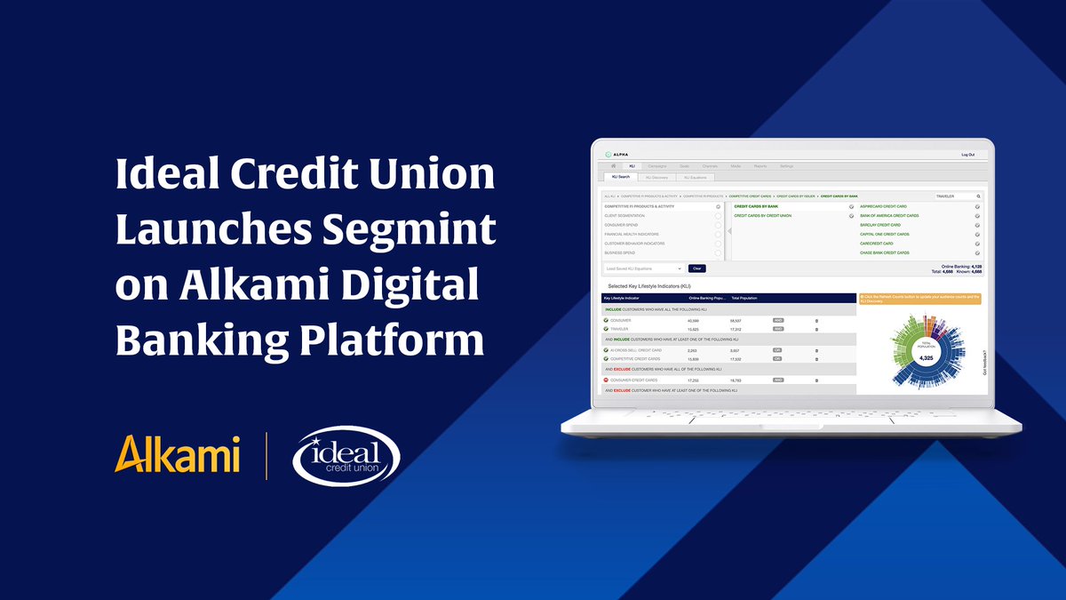 “...The ability to leverage insights derived from transaction data super-charges an FI’s digital sales and service capabilities, ultimately enabling them to deepen account holder relationships and drive revenue.”  
.<a href="/alkamitech/">ALKAMI</a>
alkami.com/ideal-credit-u…
#creditunions #dataanalytics
