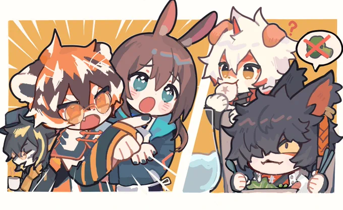 EAT YOUR BROCCOLIThe Rhodes kitchen comic is out wahoo!!  #rhodeskitchen #Arknights 
