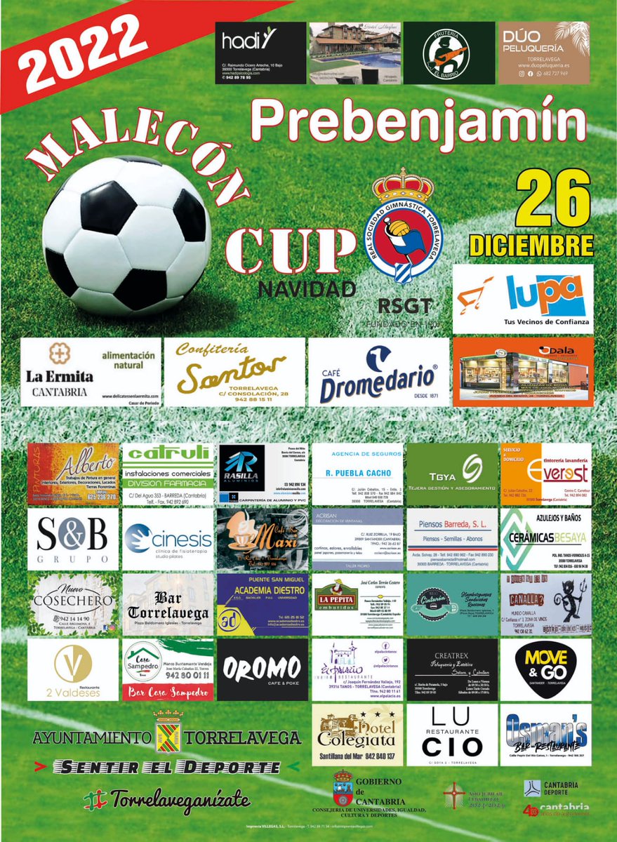 MaleconCup's tweet photo. 🚸 El próximo lunes El Malecón 2 volverá a llenarse de niños disfrutando del fútbol con una nueva edición de la #MaleconCup

👏 Un torneo que no sería posible sin nuestros colaboradores que, de una manera u otra, han puesto su granito de arena

💙🤍 ¡Muchísimas gracias a todos! https://t.co/IvQyRuINgL