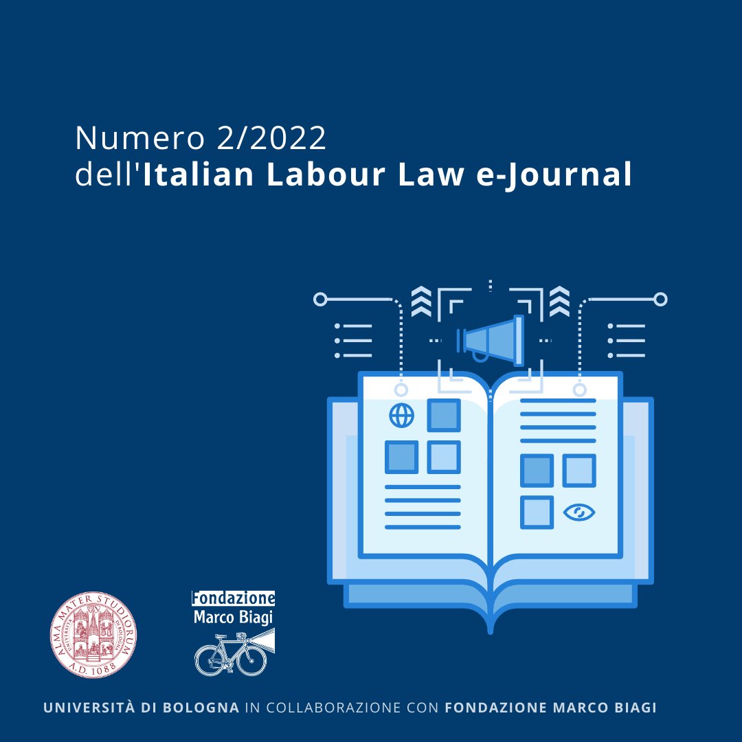 FMB_Modena's tweet photo. È on-line l’ultimo numero dell’Italian Labour Law e-Journal, la rivista open access in lingua inglese edita da @Unibo in collaborazione con @FMB_Modena. Leggi la rivista su 👉 https://t.co/kTZHs6JuDU https://t.co/5BufB1vTkd