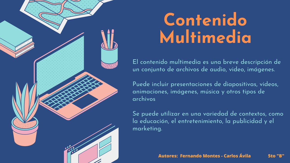 FernandoMtsA2's tweet photo. ¿Te gustan los medios visuales? aquí aprenderás acerca de los contenidos multimedia. 🤓
#PedagogiadelasCienciasExperimentales #Productos #Multimedia #tic #Ntic #docenteTic #LMS #educacion @jorgearmi20 @CarlosAv200  @experimenutmach https://t.co/NNOU3D8eVw