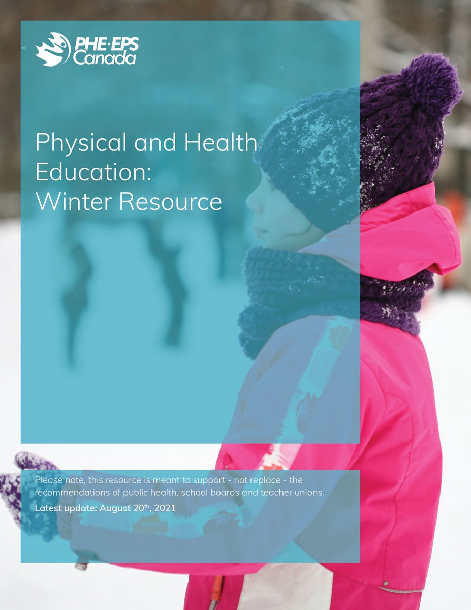 Teaching PHE in winter? In 2021, We interviewed six PHE champions from around the country about strategies and ways to teach outdoors and how to incorporate new learning skills you may not have thought of before. ❄️🥊

Downlaod the Resource | phecanada.ca/sites/default/…