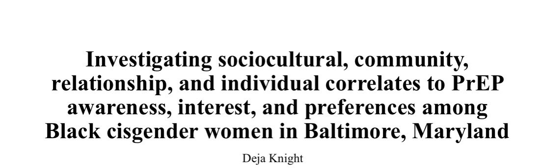 DrDejaKnight's tweet photo. I am very excited to announce that I have successfully defended my #dissertation #proposal and am now a doctoral candidate at @JohnsHopkinsSPH @JohnsHopkinsIH! Thank you to my committee who continues to invest in me Drs. Saleem, @TiaraCWillie, @sdbaral, German, and Kennedy. https://t.co/05HtqH9SQ2