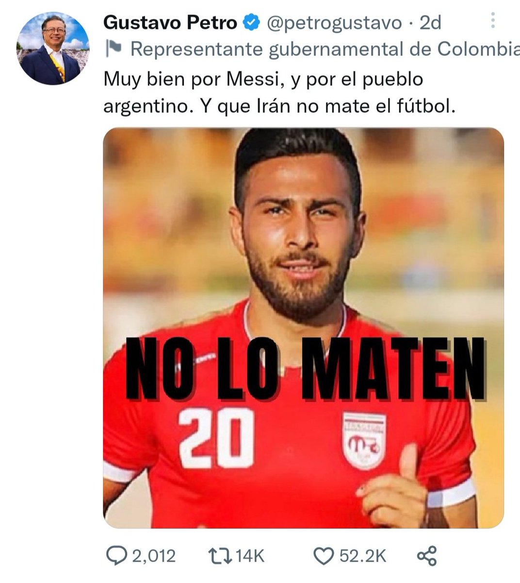 Y no solo <a href="/shakira/">Shakira</a>,Hasta el Presidente de Colombia <a href="/petrogustavo/">Gustavo Petro</a> cayó en ese Fake News⚠️Definitivamente esas operaciones de información son la forma más sofisticada de manipular la mente humana. Las hacen sentir emociones, las hacen pensar y actuar en base a una ficción.