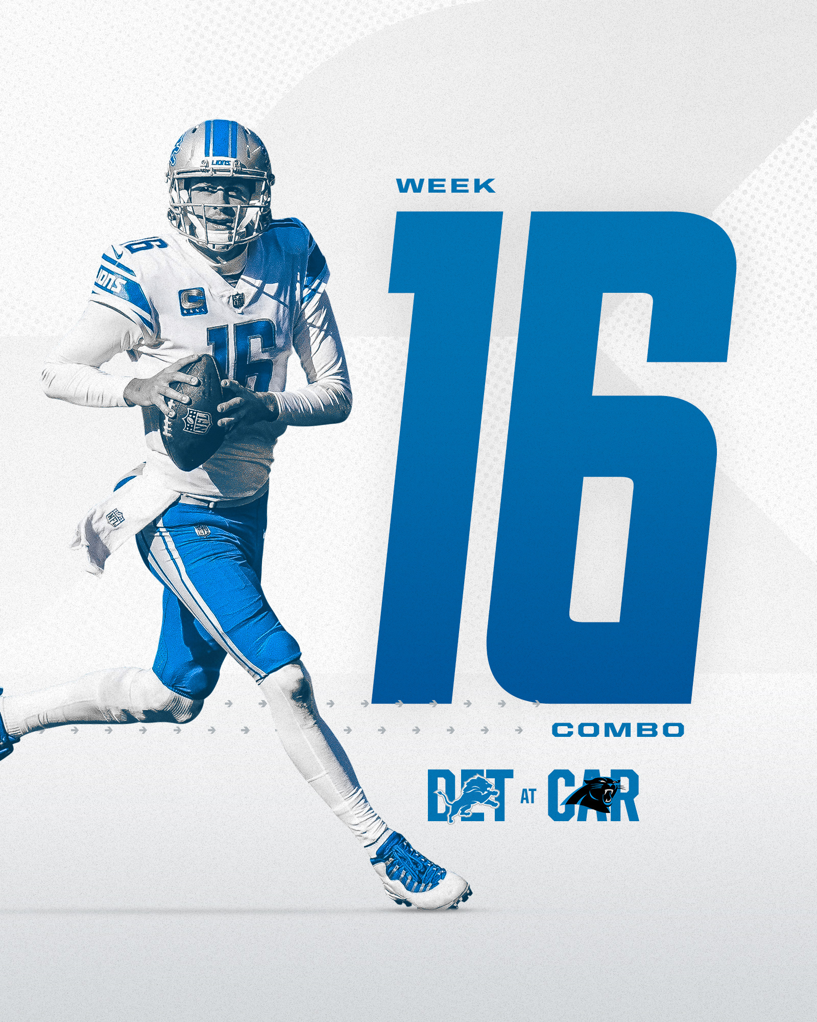 Detroit Lions on X White game jersey blue game pants white game socks. .and a partridge in a pear tree https t JvTjfSoFXx X
