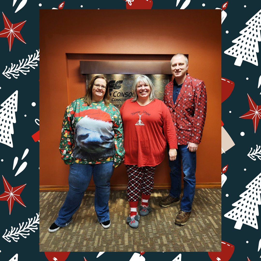 1Call2Build's tweet image. Yesterday, CCC staff from all over dressed in their favorite Christmas sweaters or PJ’s. The holiday cheer is in full swing!