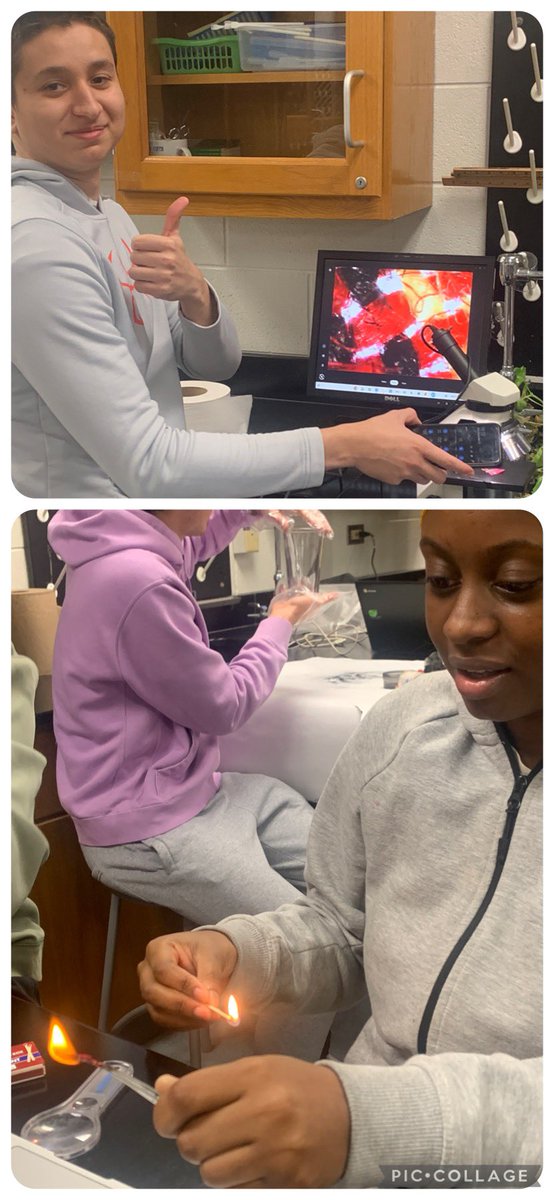 rachelleterada's tweet image. Last day in #forensics is a lab day! Students are analyzing the hair, fabric, fingerprint and blood spatter evidence from our last crime scene. #YourCommunitySchools #AuthenticAssessment