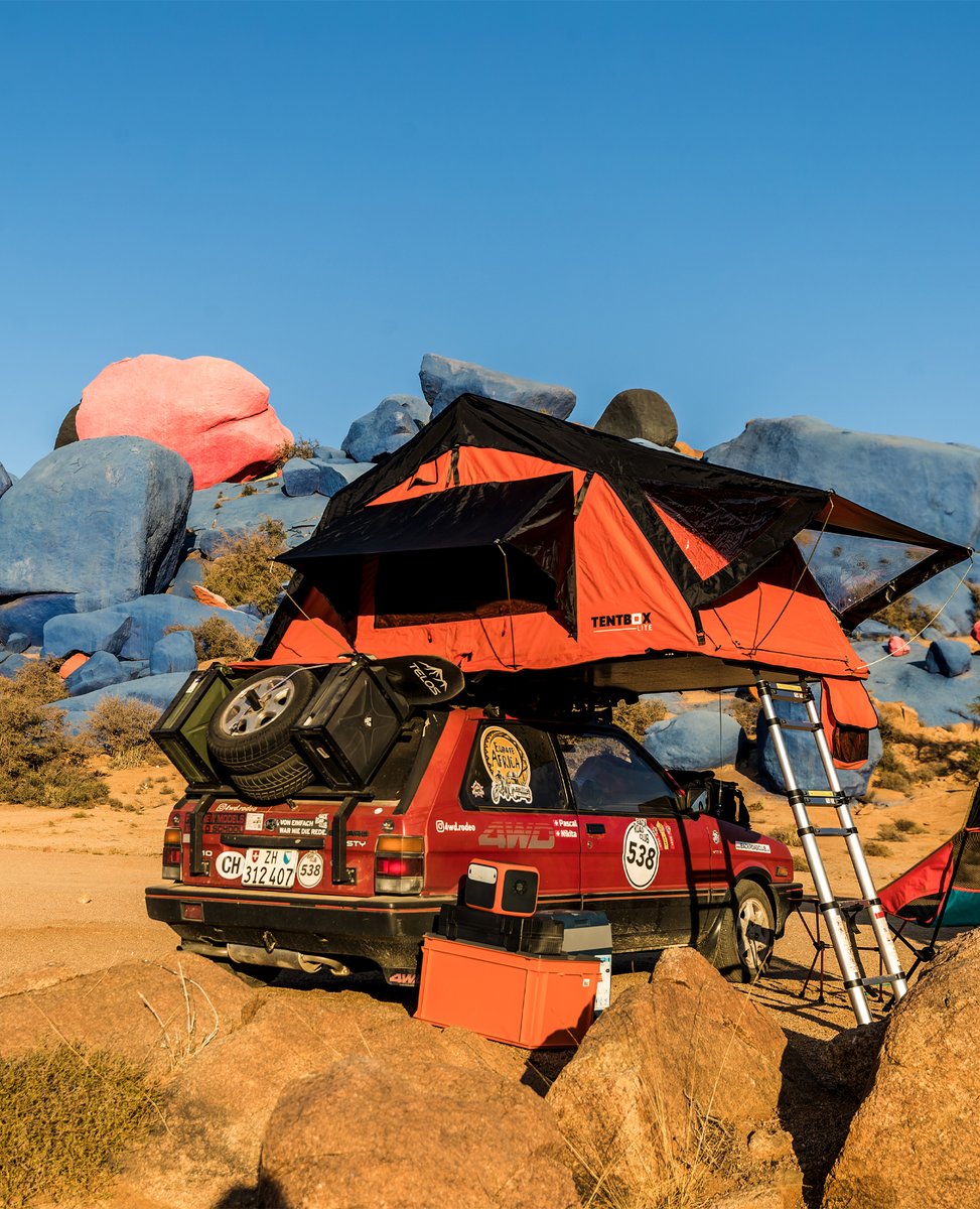 TentBoxOfficial's tweet photo. The most colourful TentBox setup ever?
Pascal Kesselmark, deep in the Moroccan dessert... What's the most eccentric place you've ever tentboxed?
π Tafraout - Les Roches Bleues
πΈ Pascal Kesselmark
#TentBox #Tafraout #TentBoxLite https://t.co/qbbZR1Sorn