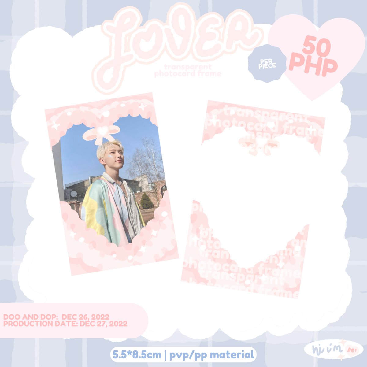 voboarts's tweet photo. [HELP RT] tell me do you wanna be my lover? 🫶 🫧

💌 l♡ver photocard frame is now available for PO and GO! 💌

DOO and DOP: December 26, 2022 🤍
Price: 50 PHP (with special discounts for first (5) five buyers!) 

details in the order form!
⬇️https://t.co/jKmc7bOht2 https://t.co/1XgJNbUea6