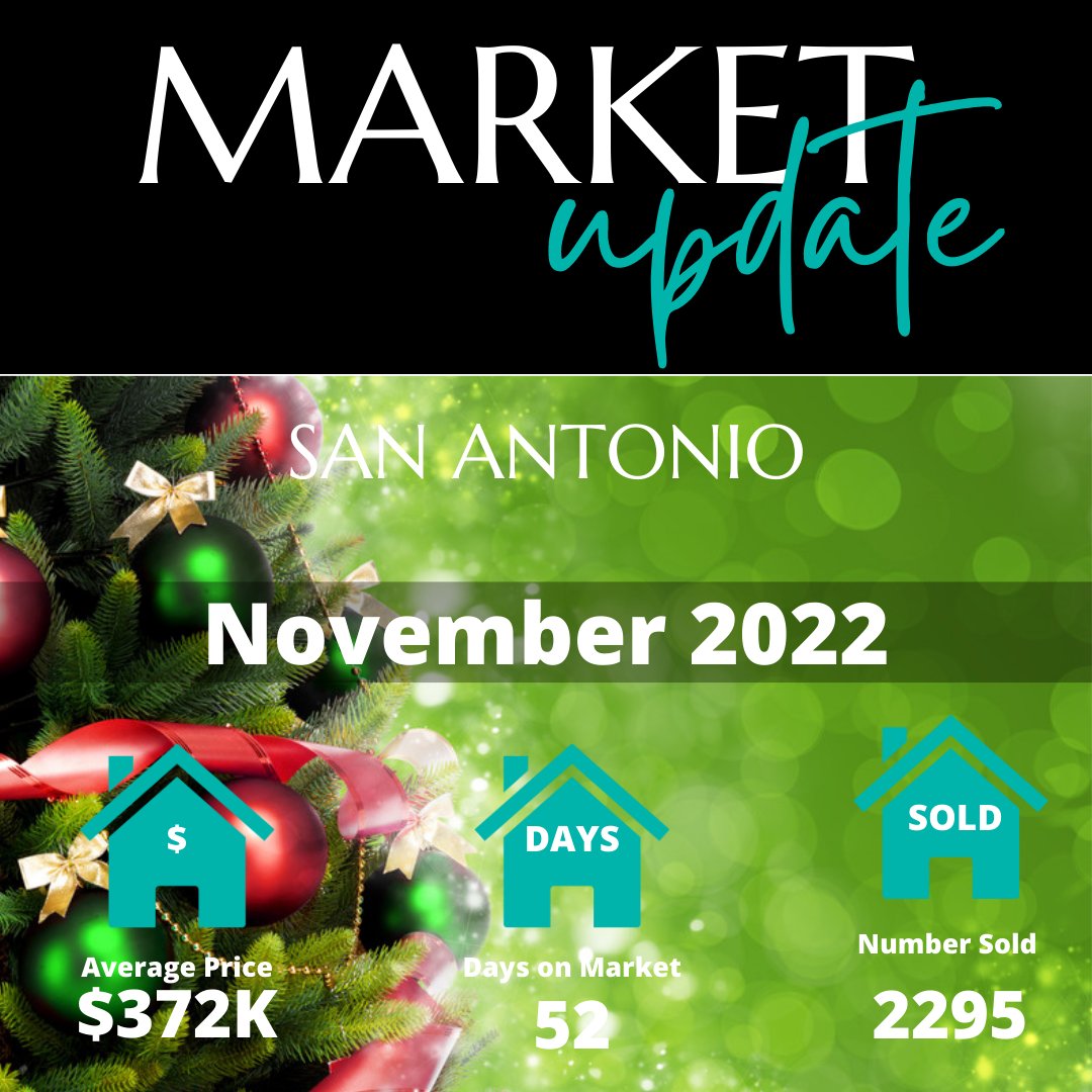 Here’s a look at how the market was in November.
#MarketUpdate #LizaKingTeam #OurSanAntonioHome