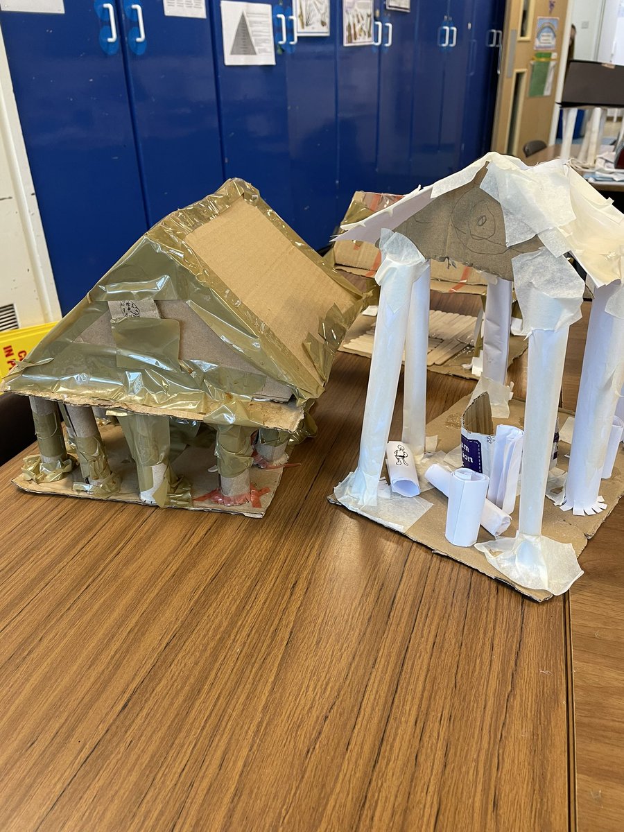 pikemereschool's tweet image. Great DT work Year 4! We have been designing and building a model Parthenon. We have reflected in what went well and what we could do to improve them! #DTprojects