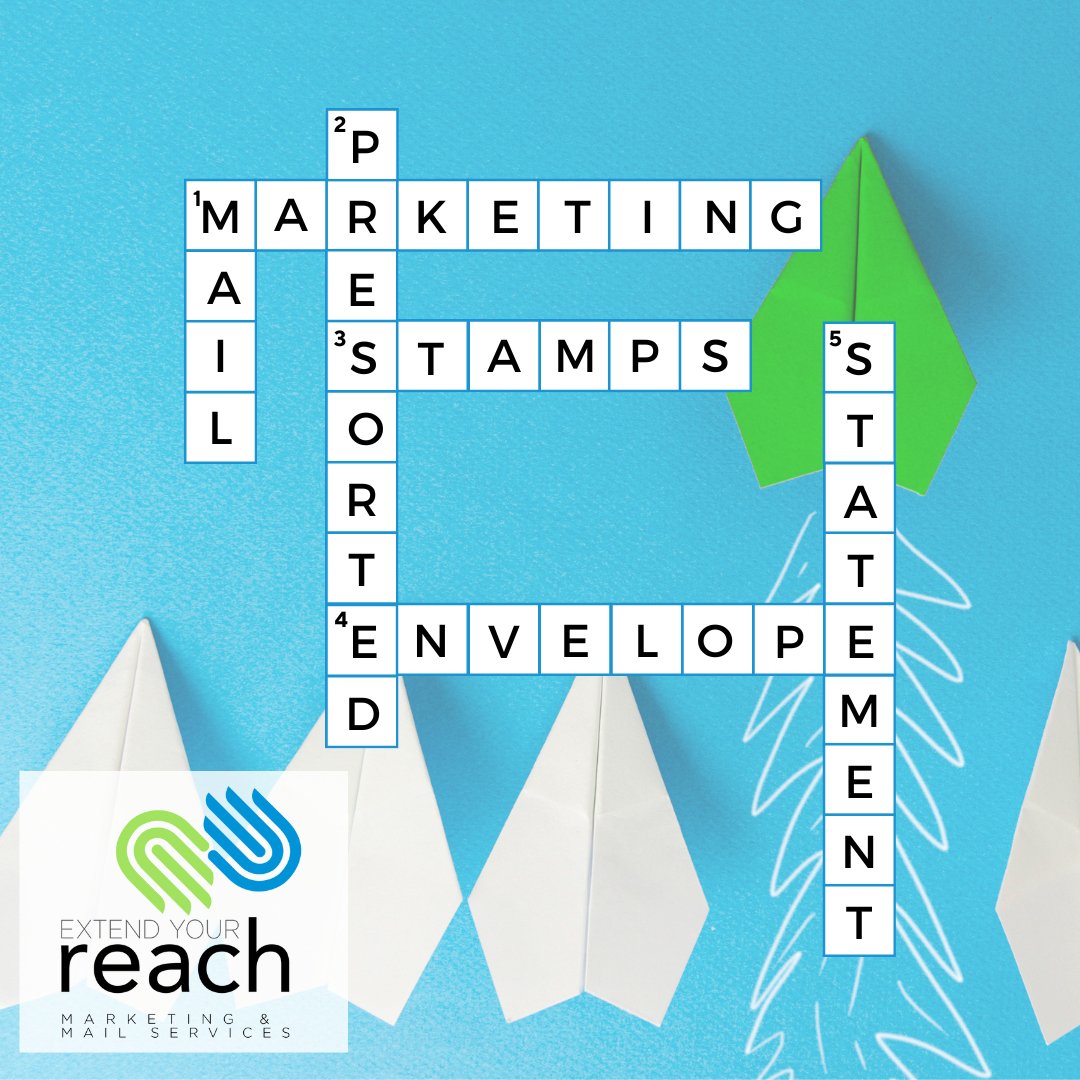 eyreach's tweet photo. Ready for a little crossword puzzle fun? #TeamEYR has you covered. This one's all about mail and marketing. 📂📬
p.s. We did the hard part for you — all you have to do is start working with #EYR! 😁 Call or email today! 
☎ 800.887.1959  💌 info@ExtendYourReach.com https://t.co/CHx07flsvV