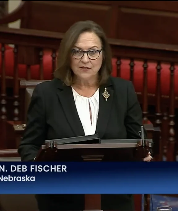 Senator Fischer speaking on the Senate floor.
