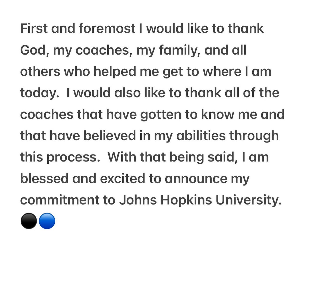 COMMITTED 💙🖤 <a href="/Greg_Chimera/">Greg Chimera</a> <a href="/JHU_Football/">Johns Hopkins Football</a> #gohop