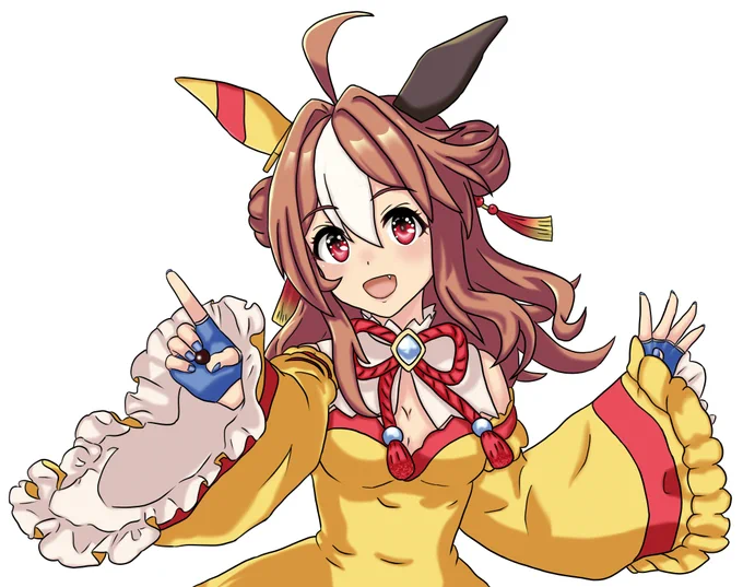 リッキーで埋め尽くして、レストインピースまで行こうぜ～省力しつつクオリティを保つ描き方を模索しつつ模写ったmeijiコラボ・リッキー。しかしリッキーの勝負服は意外とシンプルであんま省略できなかったし、なんやかんや結構時間かかった…。 