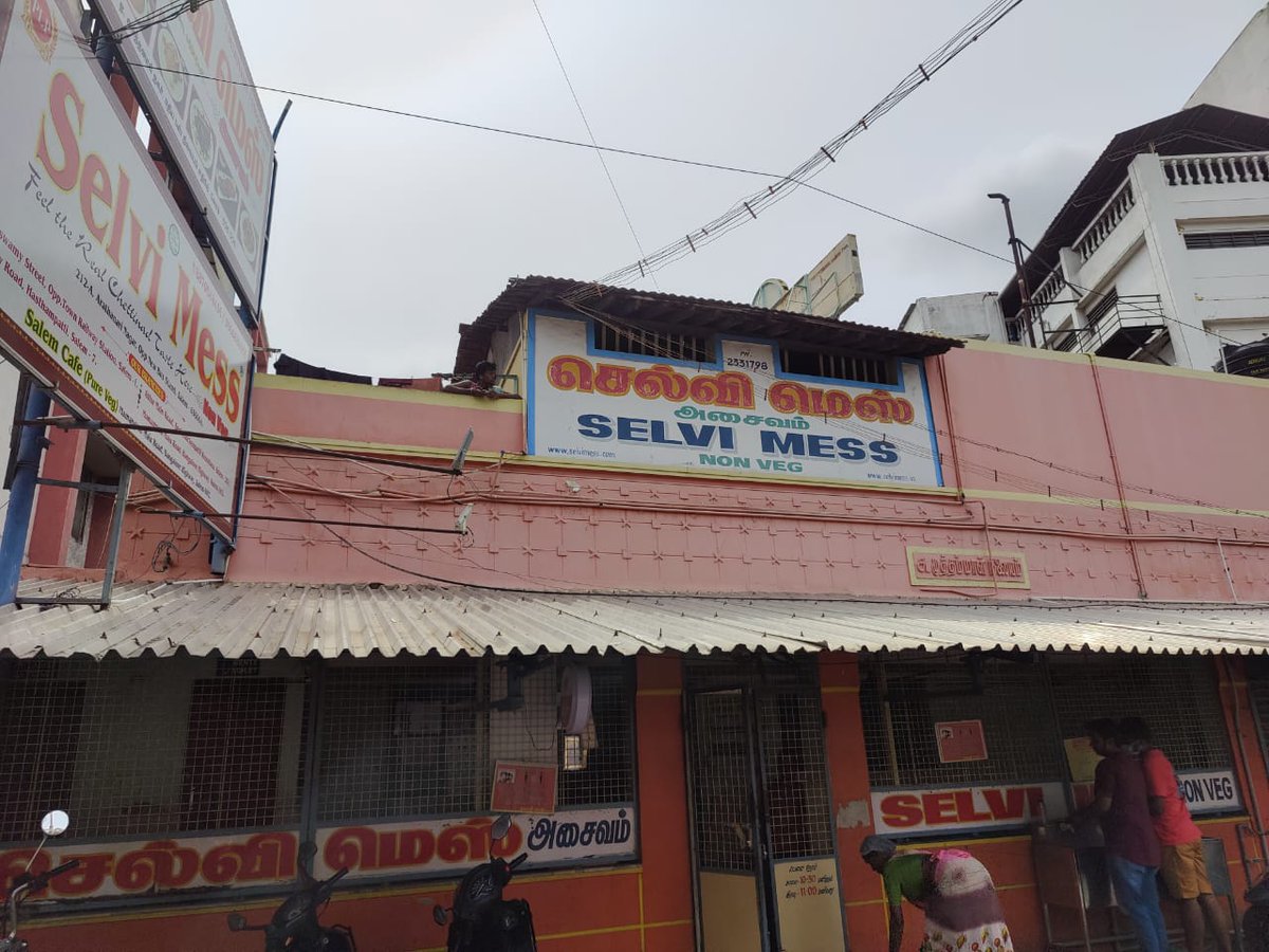 tamil_vanan's tweet photo. Had #chickenbriyani with #muttonchukka at selvi mess, #Salem. Briyani was normal not so good. Mutton chukka bad. Not worth for the hype.. https://t.co/sFypIRD7I0