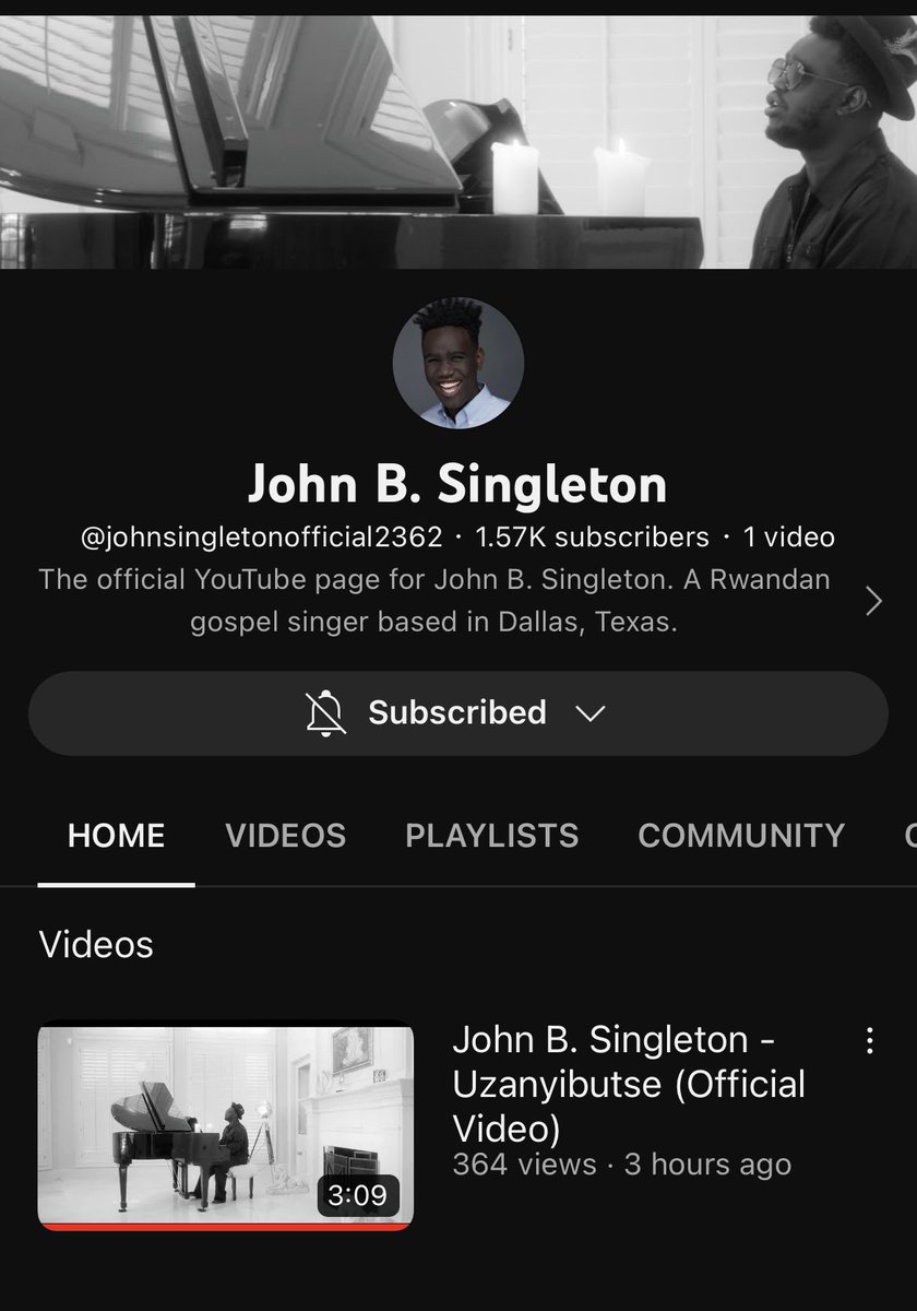 JohnBSingleton's tweet photo. “Umunsi wujuje ibigega byanjye, uzanyuzurize n’ amashimwe” #Uzanyibutse OUT NOW🙏🏿❤️ 

https://t.co/7r5RGyFHP8 https://t.co/kArsWrzvs5