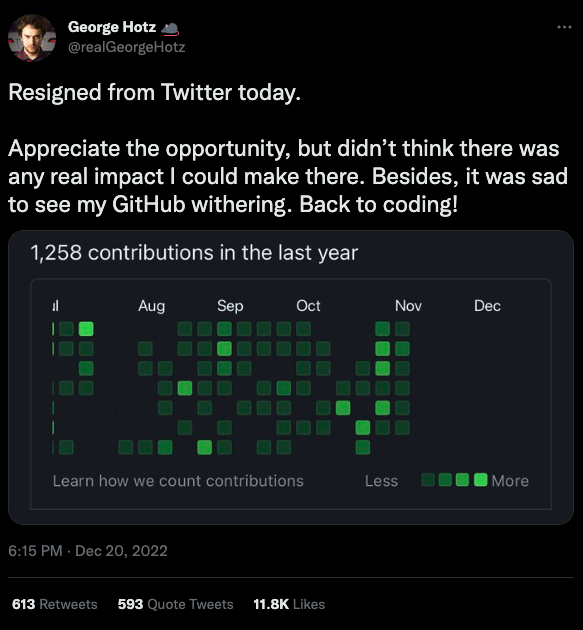 Debate resolved: 

There are no 10x engineers.

Presenting the Nov 22 - Dec 19 "what do Twitter engineers do all day" speedrun ANY%