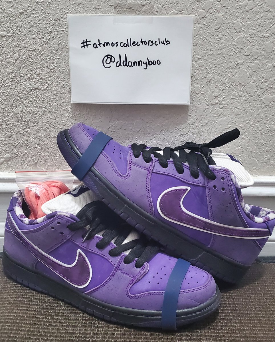 ddannyboo's tweet photo. @atmos_usa Size 9.5M
#atmosweb #atmoscollectorsclub 
BINGO
First column 👇🏼
Any Lobster Sb: Purple Lobster
SOTY: Lost and Found 1s
Nike Sb Dunk High: 💎 supply
CNCPTS Collab: Far Out AM1 https://t.co/SKjW8JsRUV