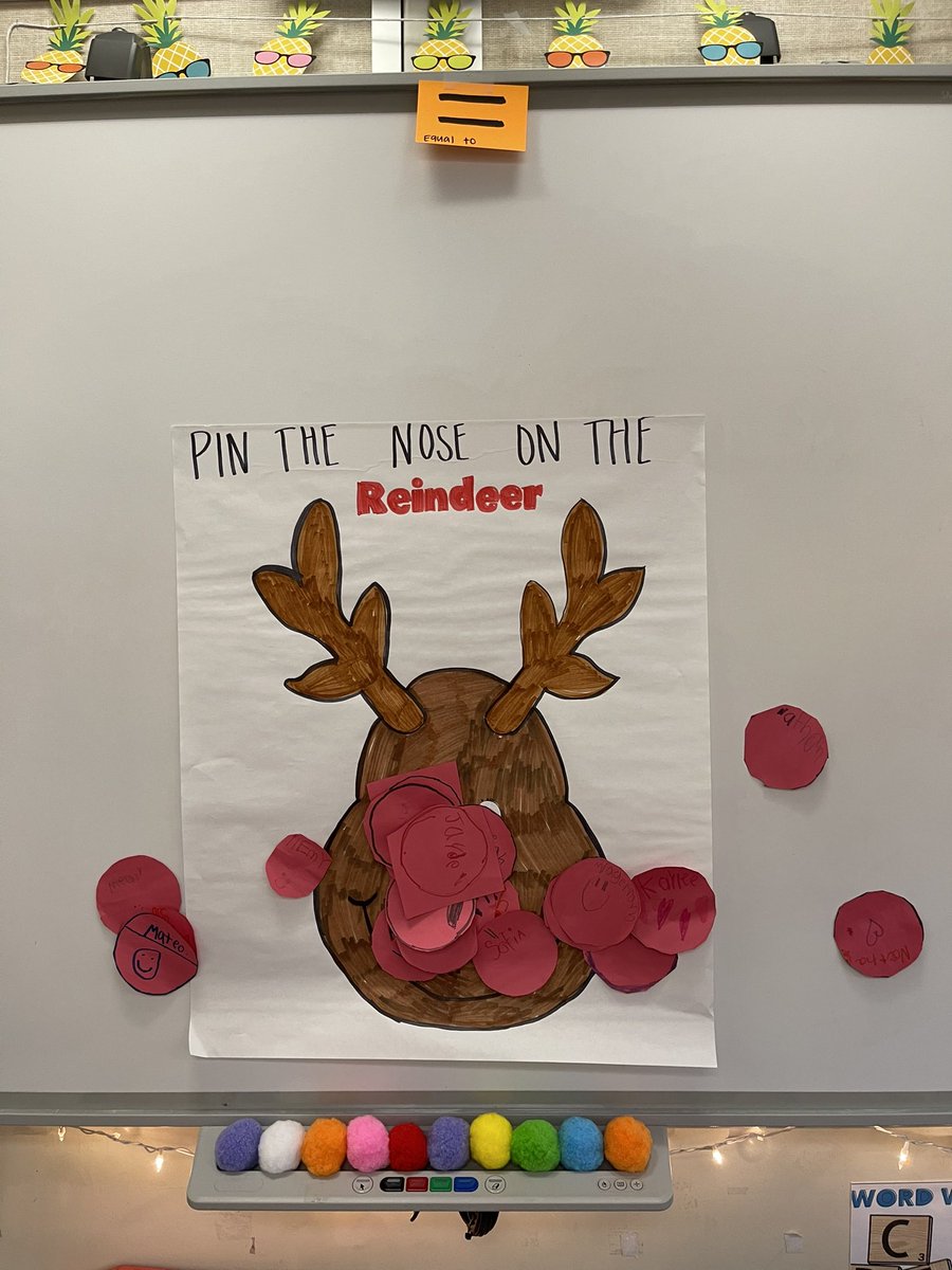 Pin the nose on the reindeer! ❤️