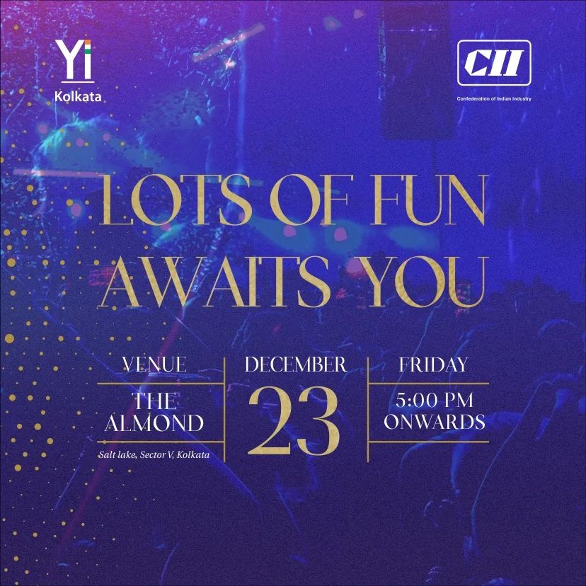 Make sure you don't miss this!

#youngindians #youngindianskolkata #yi22 #celebrations #annualevent #happiness #fun #lotsoffun #funtime #2daystogo❤️
