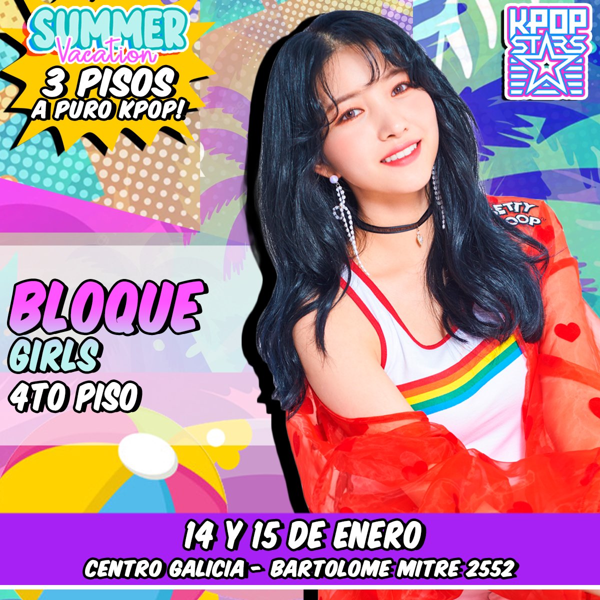 KpopStarsArg's tweet photo. 🕶BLOQUES #KPOP (4to piso)
¡Proyectaremos en nuestra pantalla gigante, los MVs de Kpop más votados por el público!
➡ BLOQUE BOYS
➡ BLOQUE GIRLS
➡ BLOQUE ESPECIAL SUMMER https://t.co/EUiXI2GrYC