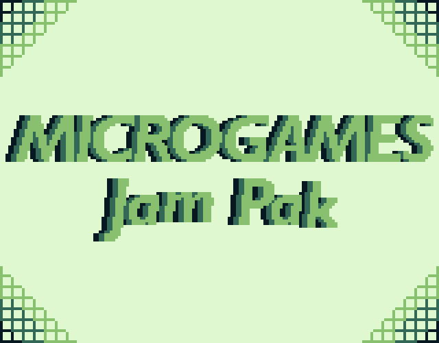 Bownly's tweet photo. Microgames Jam Pak is finally finished! It's like WarioWare, but made by #gameboy homebrew devs as part of a game jam. And it's free! Come play it here: 
https://t.co/dr3AKXacMU
#gamedev #indiedev #gbdk https://t.co/gL2u4JIUGT