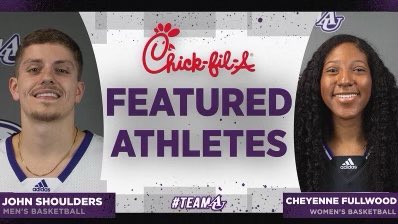 AsburyEagles's tweet photo. #TeamAU Chick-Fil-A Athletes ‼️ @chickfila 

John Shoulders l Senior, Business Administration major from Munfordville, Ky. @asburyhoops 

Cheyenne Fullwood l Senior, Exercise Science major from Lexington, Ky. @asburywomensbasketball 

Full Story 📰 https://t.co/5TzPUlH4bI https://t.co/8bU2ysjiw1