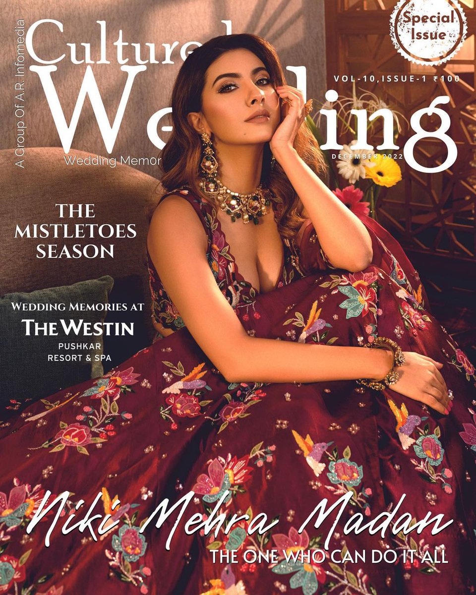 The gorgeous #nikimehramadan on the December special issue of #culturedwedding
