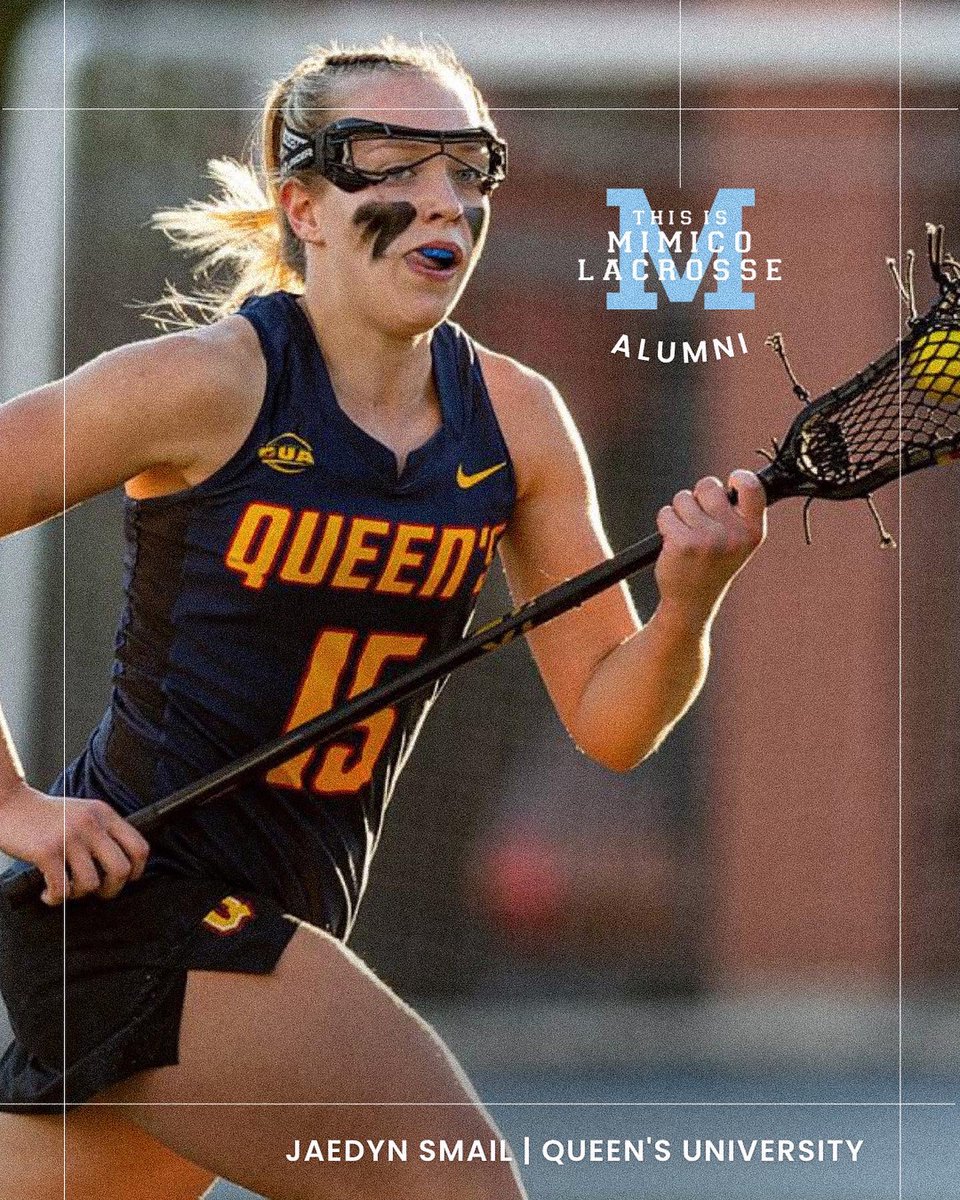 MimicoLax's tweet photo. Mimico Mountaineer alumni Jaedyn Smail (@QueensGaels)

→ Recorded seven points, including six remarkable goals to lead the Gaels to the 2022 Ontario University Athletics championship 🏆
→ OUA Offensive MVP 🏅
→ Queen's Athlete Academic All-star and Dean's Scholar 📚 https://t.co/O4hwhPfPzW