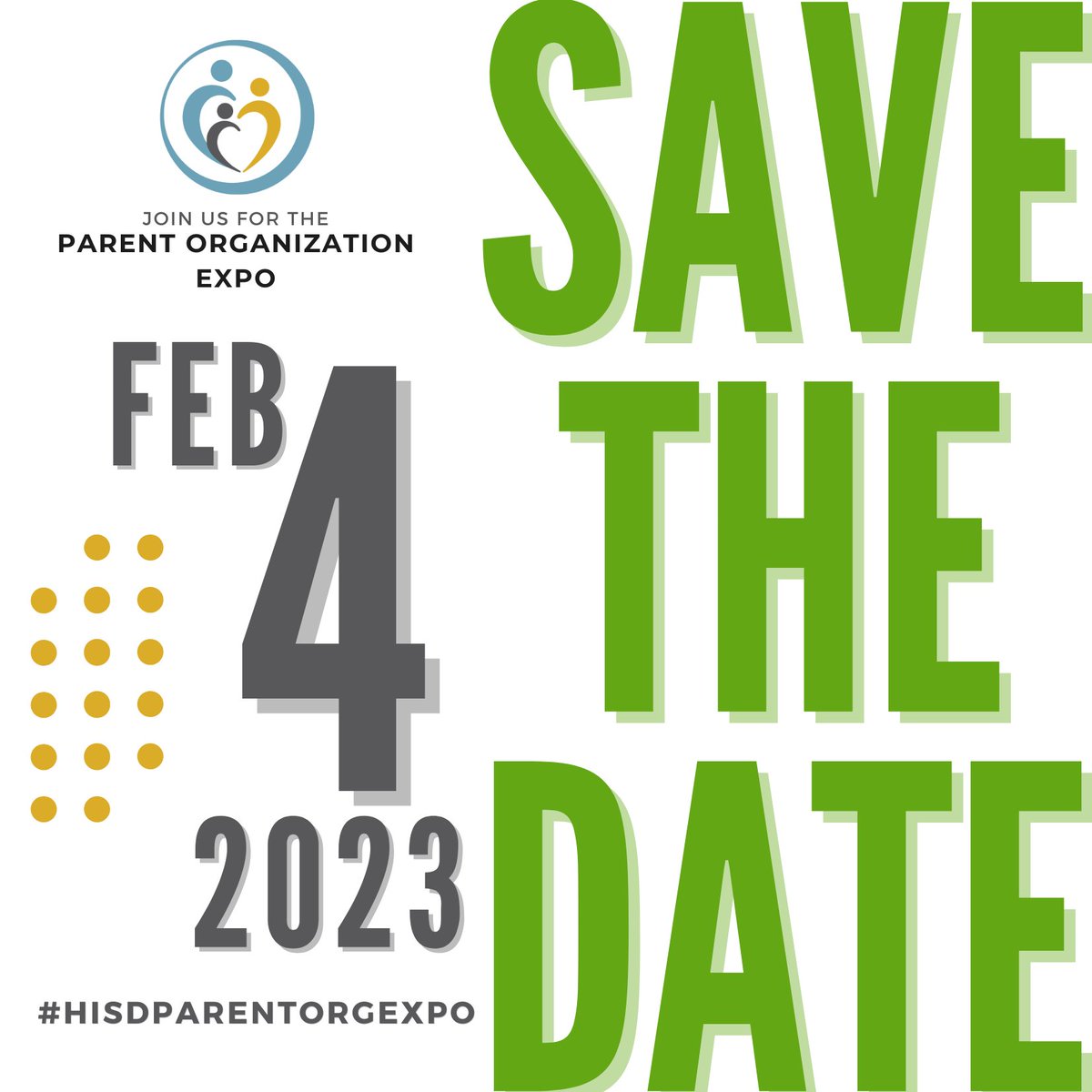 🗣️Mark your calendars! 🗓️ #HISDFACE is excited to invite current &amp; future PTO/A leaders to our #HISDParentOrgExpo on 2/4 at 8:30 AM. Our theme for this year is #ItsAGameChanger!

Join us for a day of learning and collaboration. Register today: bit.ly/ParentOrgExpo

🔁Retweet!