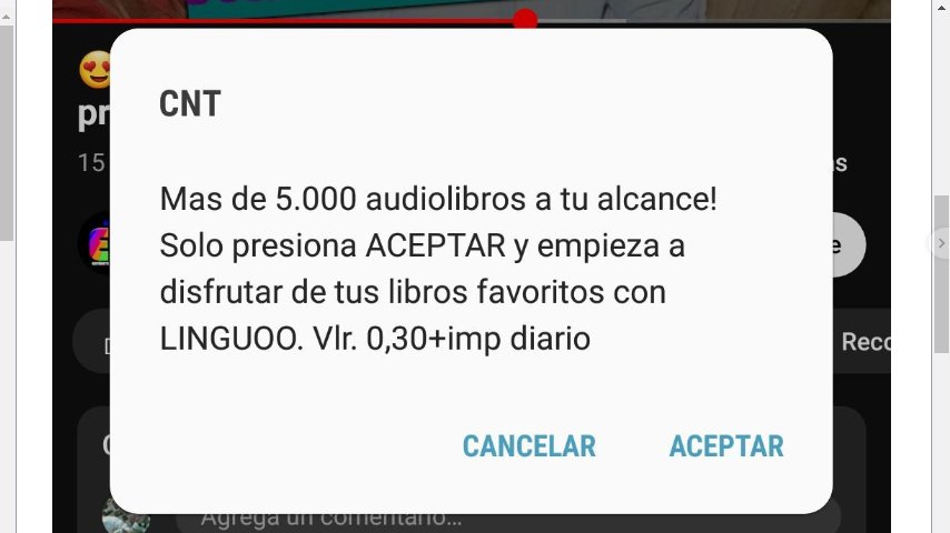 Carlos GSS (@carlosl46984152) on Twitter photo Sres. <a href="/CNT_EC/">CNT Ecuador</a> dejen de estafar al pueblo. Son $9 mensuales a través de esta modalidad ya q mientras uno esta distraído navegando por internet aparecen estos mensajes intempestivos y uno sin darse cuenta acepta estos contratos truchos.👇
<a href="/DefensaAl/">El Machuchin!</a>
<a href="/ConsumidoresEc/">ConsumidoresEC</a>
Luisa Espinoza Sres. <a href="/CNT_EC/">CNT Ecuador</a> dejen de estafar al pueblo. Son $9 mensuales a través de esta modalidad ya q mientras uno esta distraído navegando por internet aparecen estos mensajes intempestivos y uno sin darse cuenta acepta estos contratos truchos.👇
<a href="/DefensaAl/">El Machuchin!</a>
<a href="/ConsumidoresEc/">ConsumidoresEC</a>
Luisa Espinoza