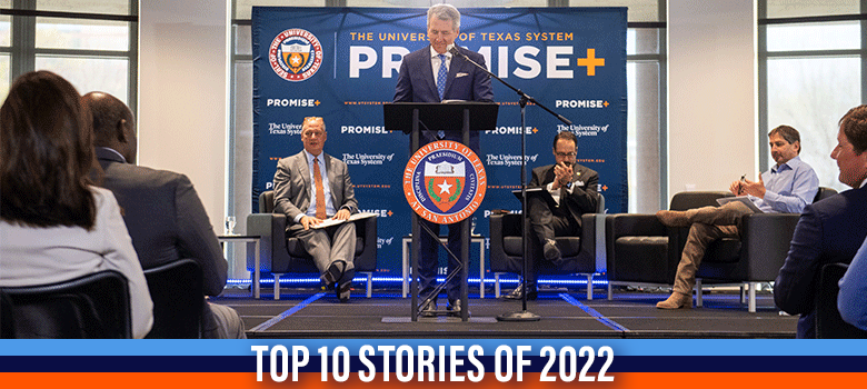UTSA's tweet photo. This year, college got more accessible. UT System’s new $300M #PromisePlus endowment enhances our #BoldPromise program and makes it possible for more students to earn their degree tuition-free.
Learn more: https://t.co/EmdJ2E88wB
#UTSA https://t.co/PSuEYMjsfb