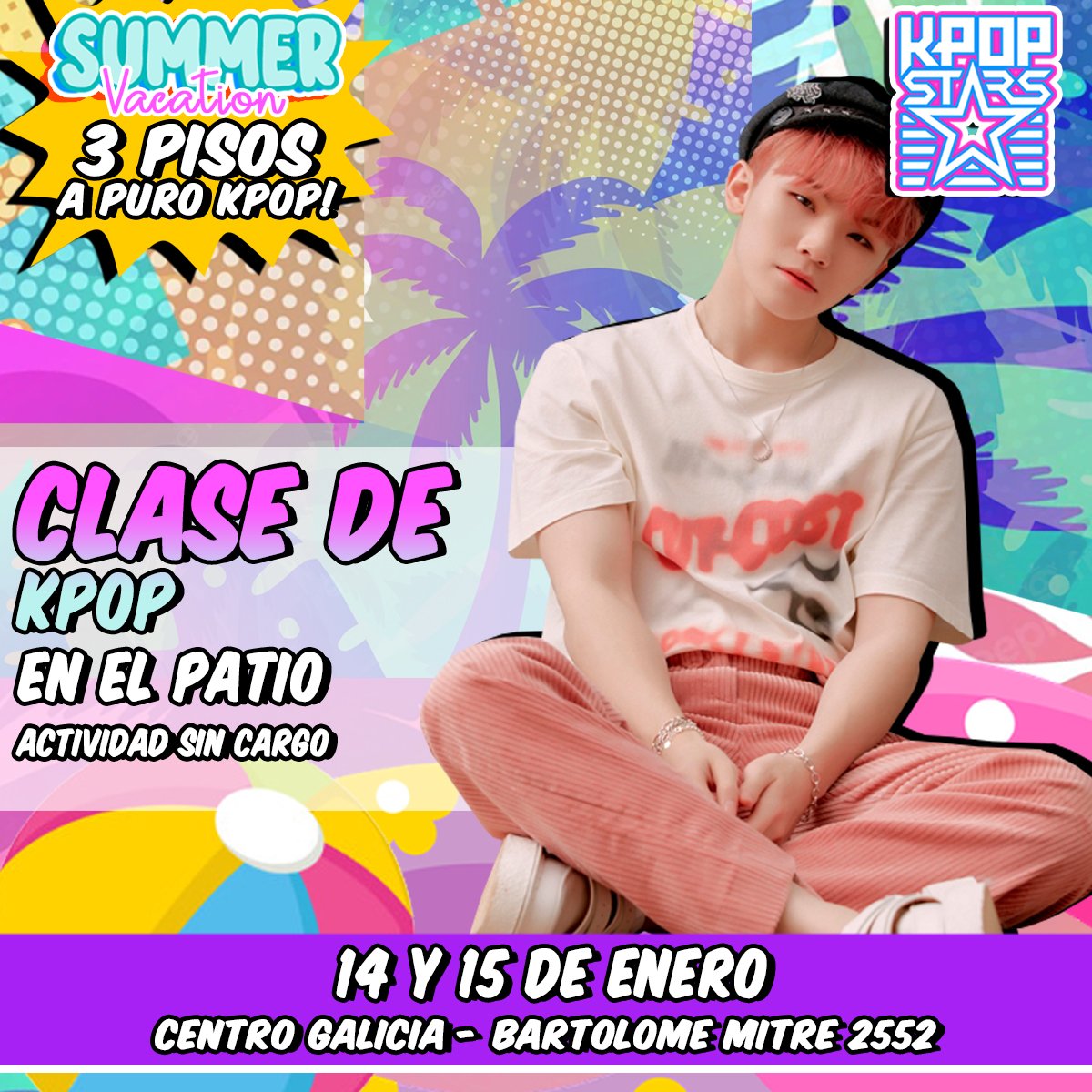 KpopStarsArg's tweet photo. 🕶 #CLASE DE KPOP (Patio) Profe PRÓXIMAMENTE MÁS INFO!
Ven a aprender una coreo de Kpop totalmente gratuita con los mejores profes! https://t.co/TxOdpv9esO