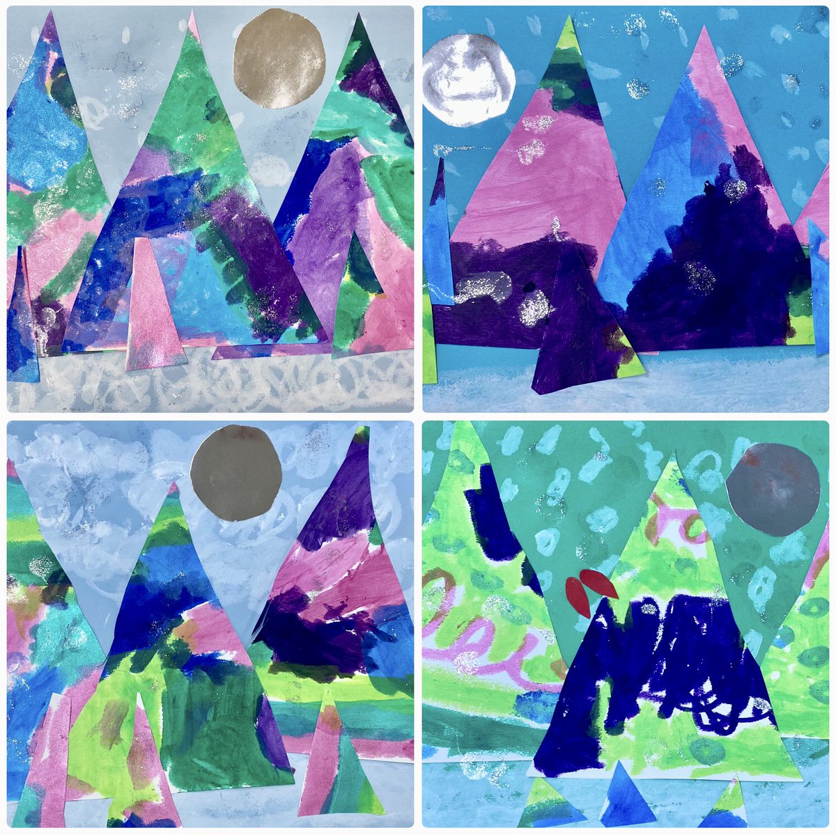 ArtmommaJohnson's tweet photo. Post number 4 with a few of my favorite things.🥰
PreK- Owls
Kindergarten- Cool Colored Forest
Grade 1- Winter Village
🦉 ❄️ 🌲
#AACPSVisualArts
#AACPSAwesome
#GBParkAACPS https://t.co/Kkwtliuwwl