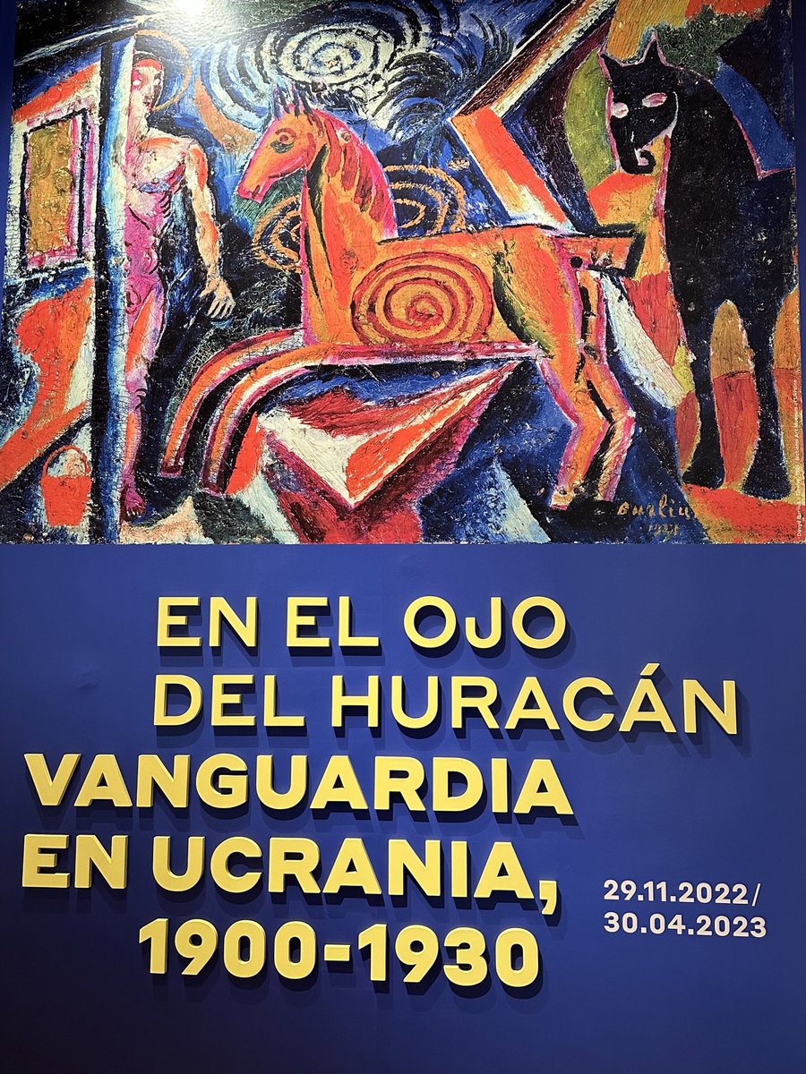 amunizdelgado's tweet photo. Hoy, en el día 300 de la guerra, he ido a ver las impresionantes vanguardias rescatadas del Museo Nacional de Arte de #Ucrania. En @MuseoThyssen gracias a la iniciativa de #MuseumsForUkraine 🇺🇦 @NAMU_120 

📍 Hasta el 30.04.2023 💙💛

#НХМУ_колекція 
#NAMU_collection https://t.co/QHpKyXYSOU