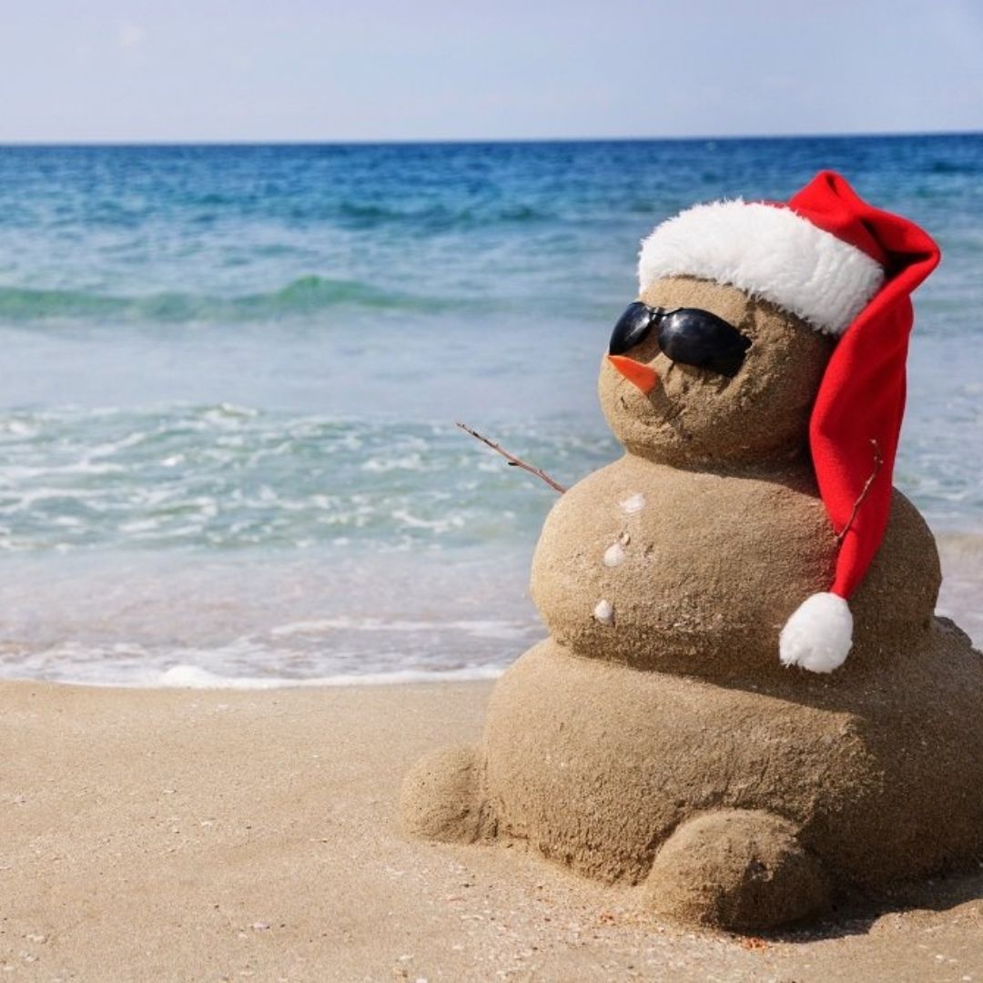 We’ll take sand over snow any day. Happy first day of winter from Cocoa Beach!